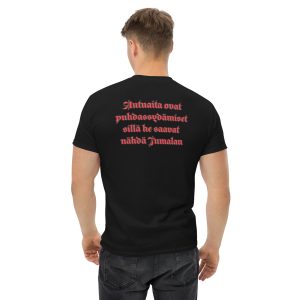 Unisex classic teeTotisesti "Minä tulen pian" #Autuaita ovat puhdassydämiset"